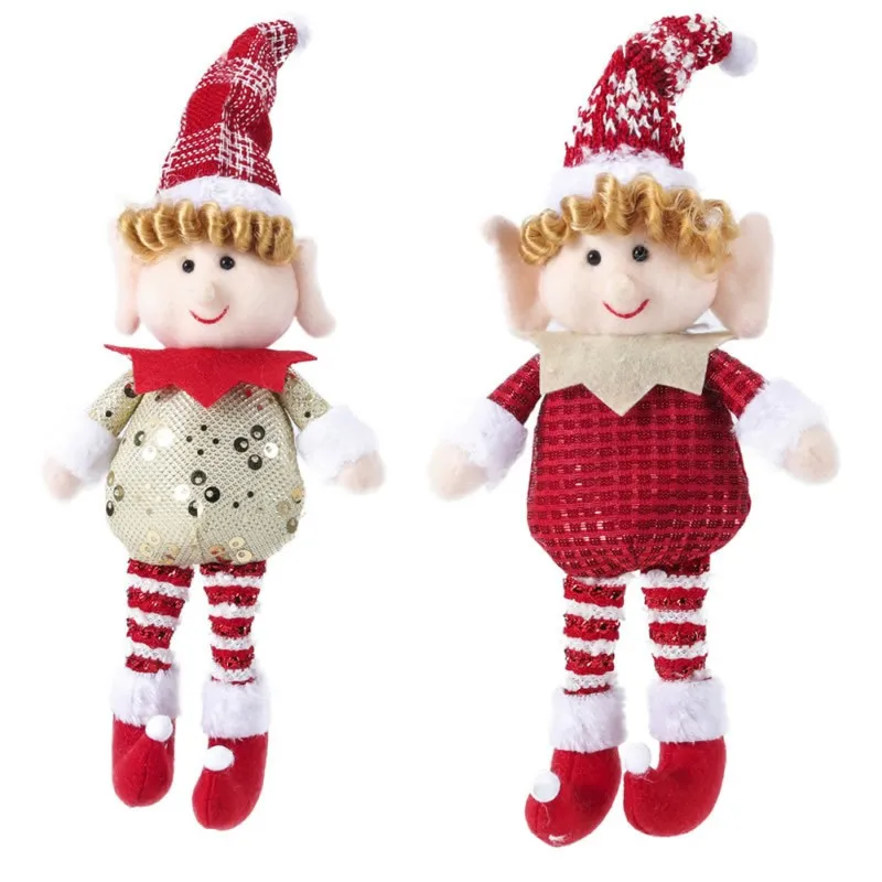 

Christmas Tree Pendant Ornaments Elf Long-legged Girl Gift Toy Doll Home Decor DIY Birthday Party Decorations