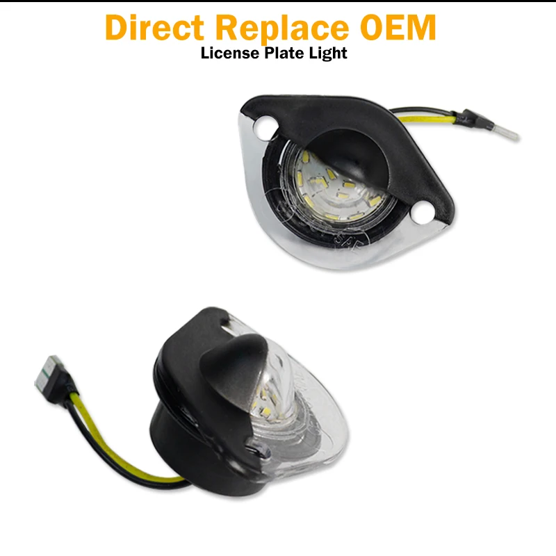 2Pcs White LED License Plate Light Number Plate Lamp For Ford Mustang GT 1994 19