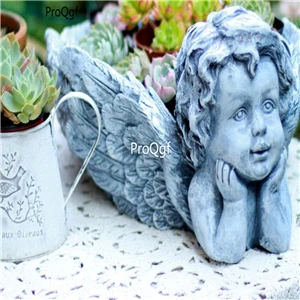 Ngryise 1Pcs A Set angel what are you thinking series statue craft for garden