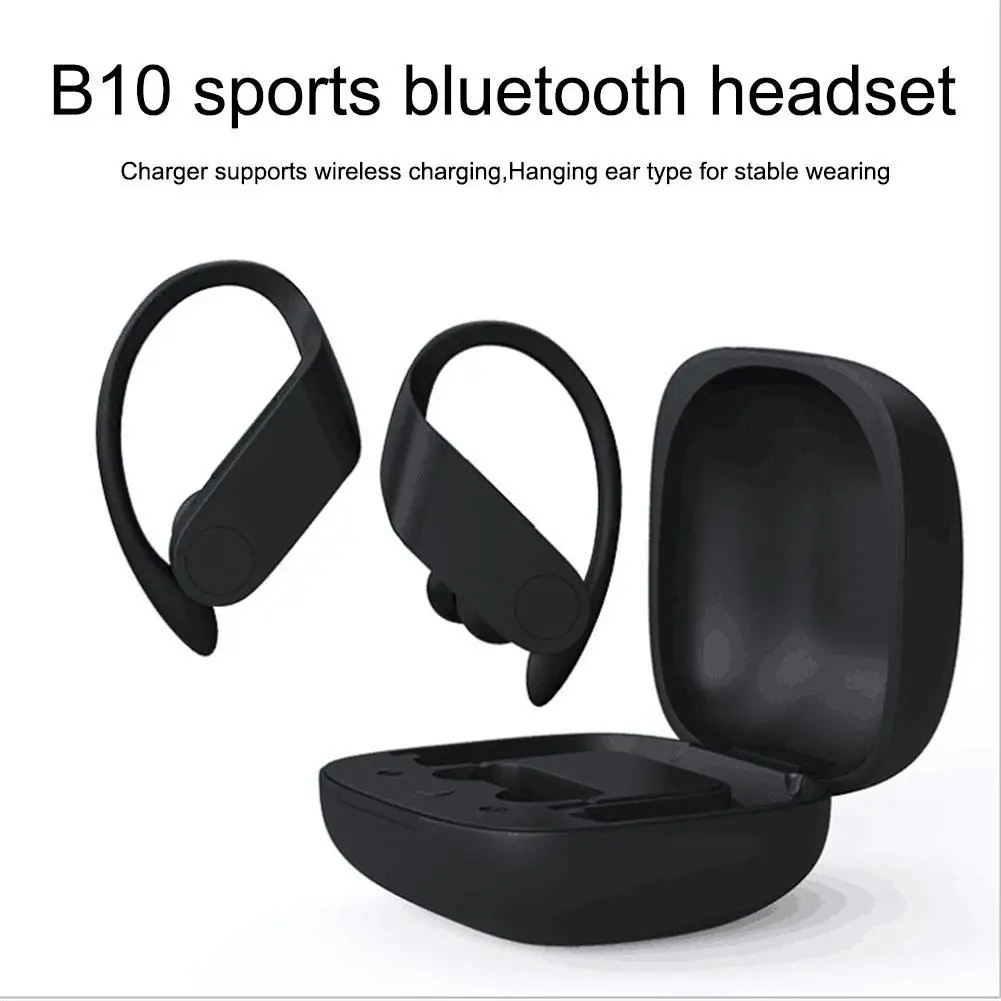 Bluetooth Sports Earphone B10 TWS Wireless Bluetooth Headset In-Ear Stereo Bluetooth 5.0 Smart Earphone Wireless Charging