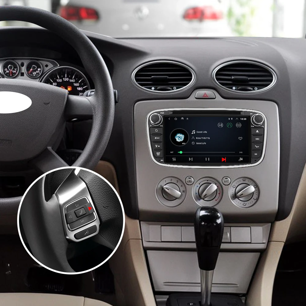 Isudar 2 Din Авто Радио Android 9 для FORD/Focus/S MAX/Mondeo/C MAX/Galaxy автомобильный DVD Мультимедиа gps USB