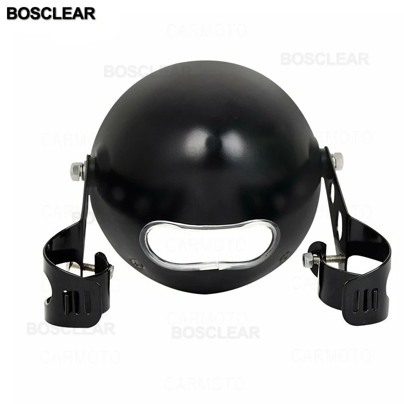 5,7" 5-3/4" мотоциклетная светодиодная лампа проектора фара для Sportster Dyna Street Bob FXDB touring softail touring электр glide - Цвет: 5.75inch black