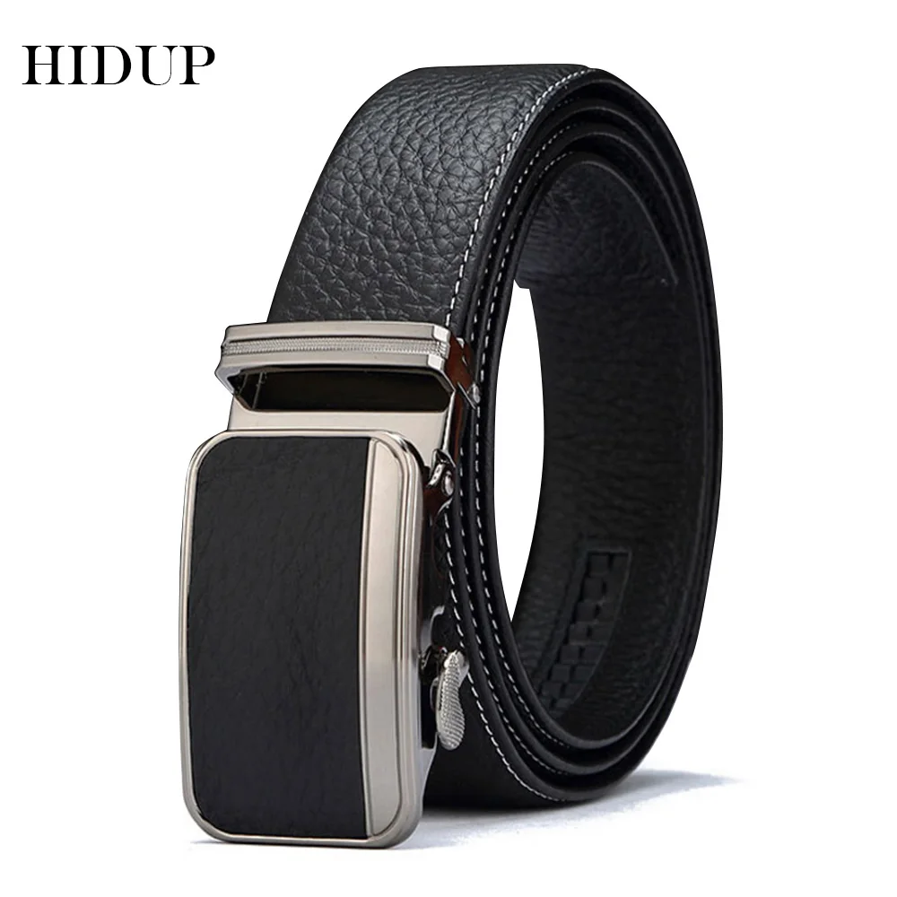 

HIDUP New Design Formal Styles Automatic Belt for Men Top Quality 1st Layer Cow Cowhide Leather Ratchet Belts 35mm Width NWJ417