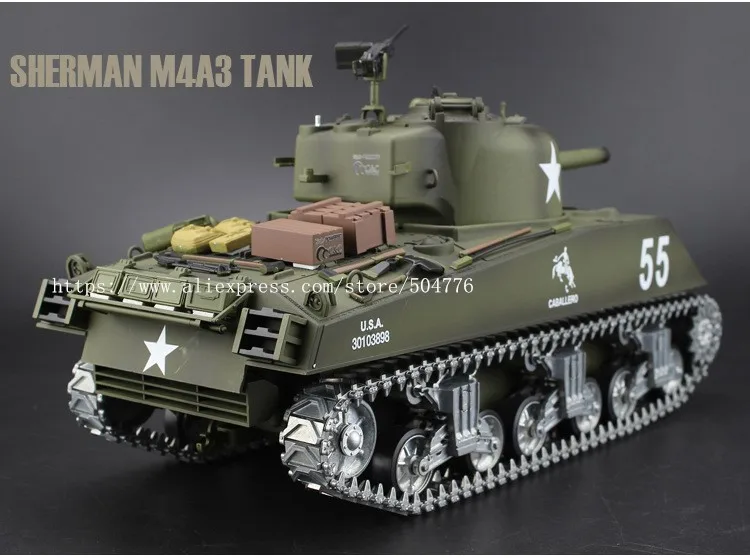 Новинка 6 0 года танк дистанционного управления с инфракрасной битвой США M4A3 SHERMAN