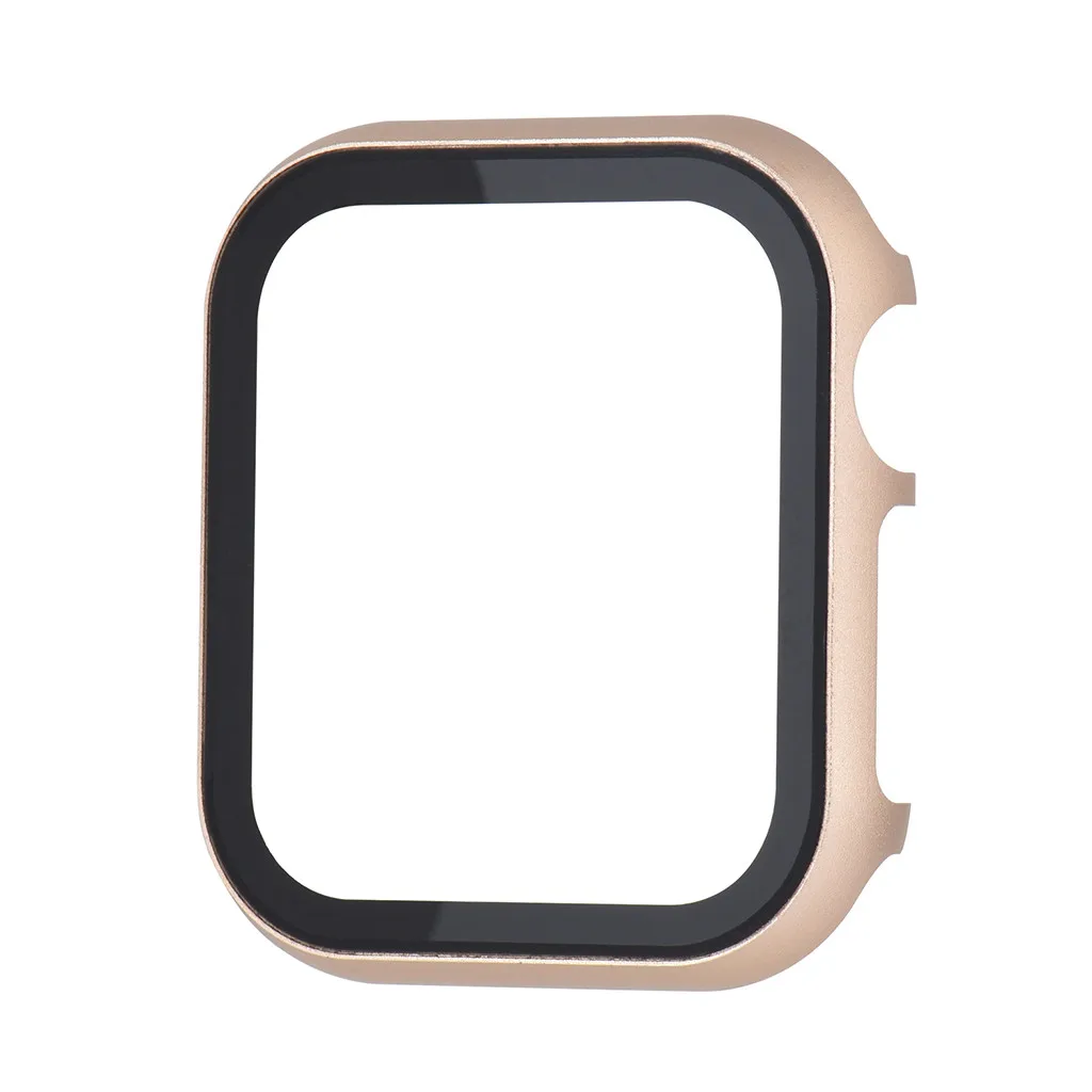 Gold Чехол для iWatch 5 серии 40 мм, металлический каркас, ультра тонкий защитный чехол, сменная защитная пленка, корпус из розового золота 19Ot - Цвет: Gold