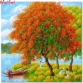 

5d diamond Painting“Autumn harvest season” Cross Stitch Full Square round diy mosaic Diamond Embroidery landscape painting