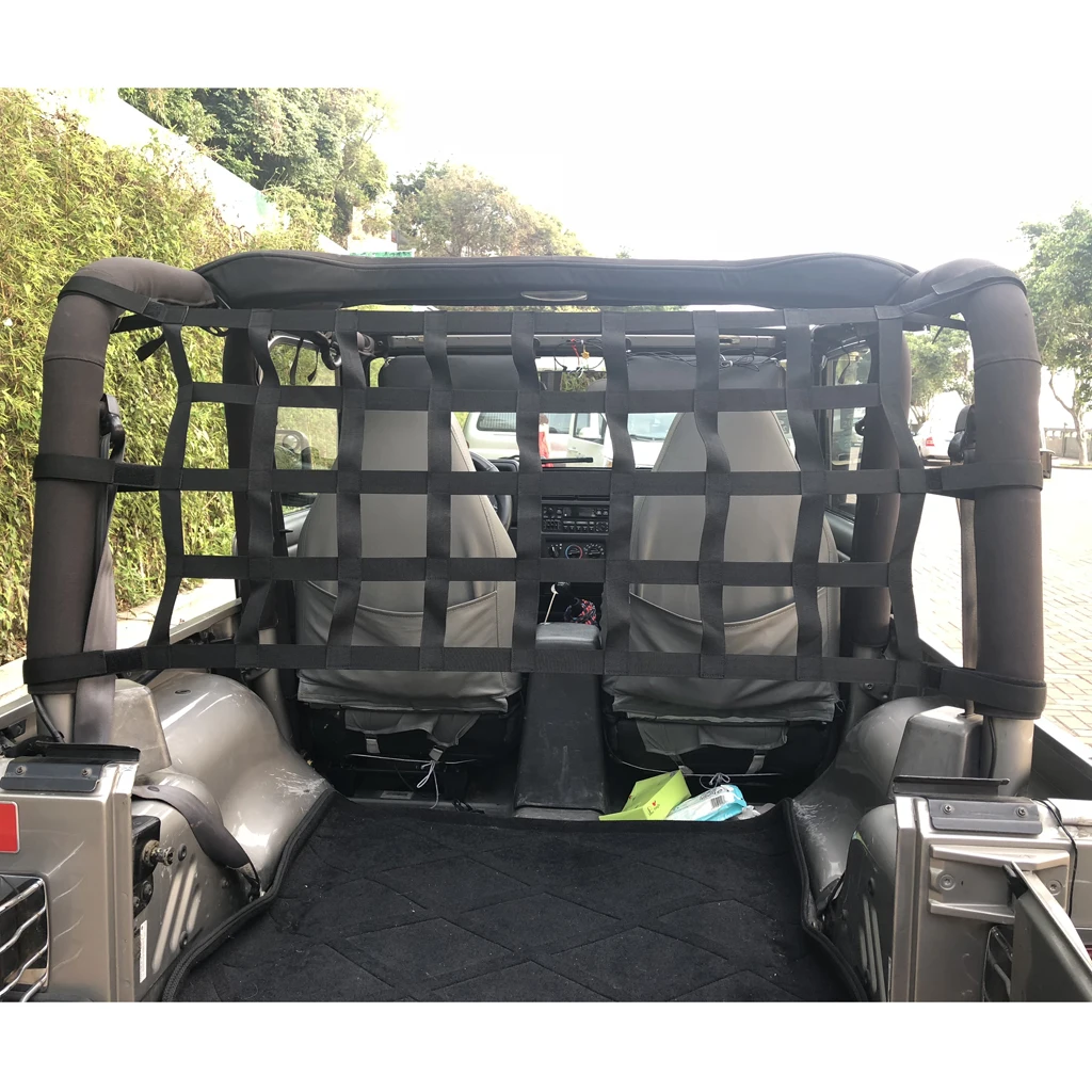 Cargo Net Back Window Extra Storage Roof Net Hammock for Jeep Wrangler 97-17