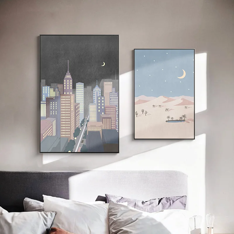 

That‘s Life Modern City Wall Art Canvas Painting Nordic Posters And Prints Wall Pictures For Livingroom Home Decor No Frame