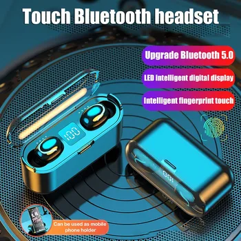 

TWS Bluetooth 5.0 Earphones 4000mAh Charging Box Wireless Headphone 9D Stereo Sports Waterproof Earbuds Headsets With Microphone
