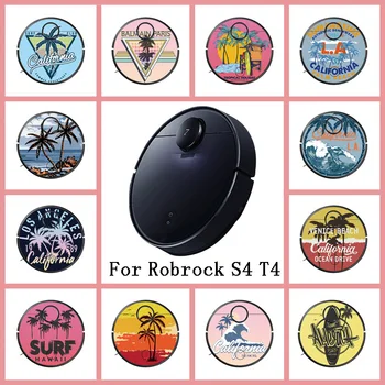 

Provide Customized Custom Coconut Tree Sticker for Roborock S4 T4 Robot Robotic Vacuum Cleaner Skin Spare Parts Accessories