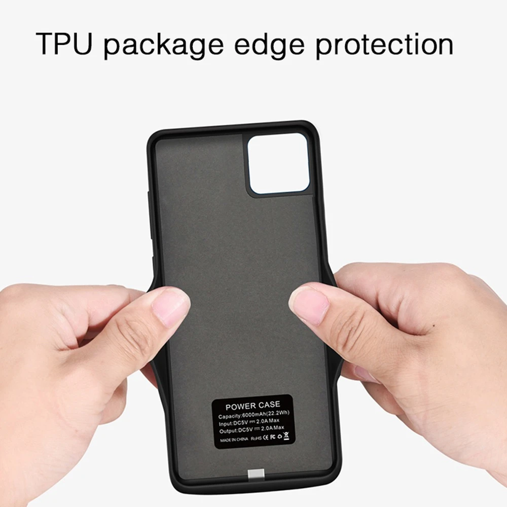 NTSPACE для iPhone 11 Pro Аккумулятор Max Чехлы внешняя задняя упаковка power Bank ударопрочный чехол для зарядного устройства для iPhone 11 Pro power Case
