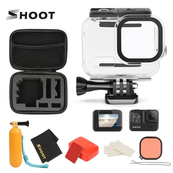 

SHOOT 60M Waterproof Case Accessory Set for GoPro Hero 8 Black Action Camera Protective Cover Housings Mount for GoPro 8 Camera