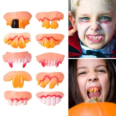 Halloween Costume Vampire Teeth  Halloween Vampire Fake Teeth - 10pcs  Halloween - Aliexpress