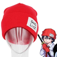 Chapeau tricoté en laine, Cosplay, en forme de cloche rouge, accessoires de Costume unisexe 