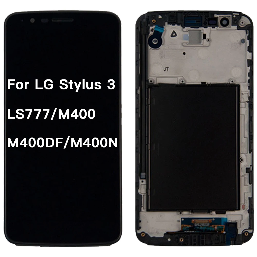 Тесты ЖК-дисплей для LG Stylus 3 K10 Pro LS777 M400 M400DF M400N M400F M400Y ЖК-дисплей Дисплей кодирующий преобразователь сенсорного экрана в сборе Панель Запчасти
