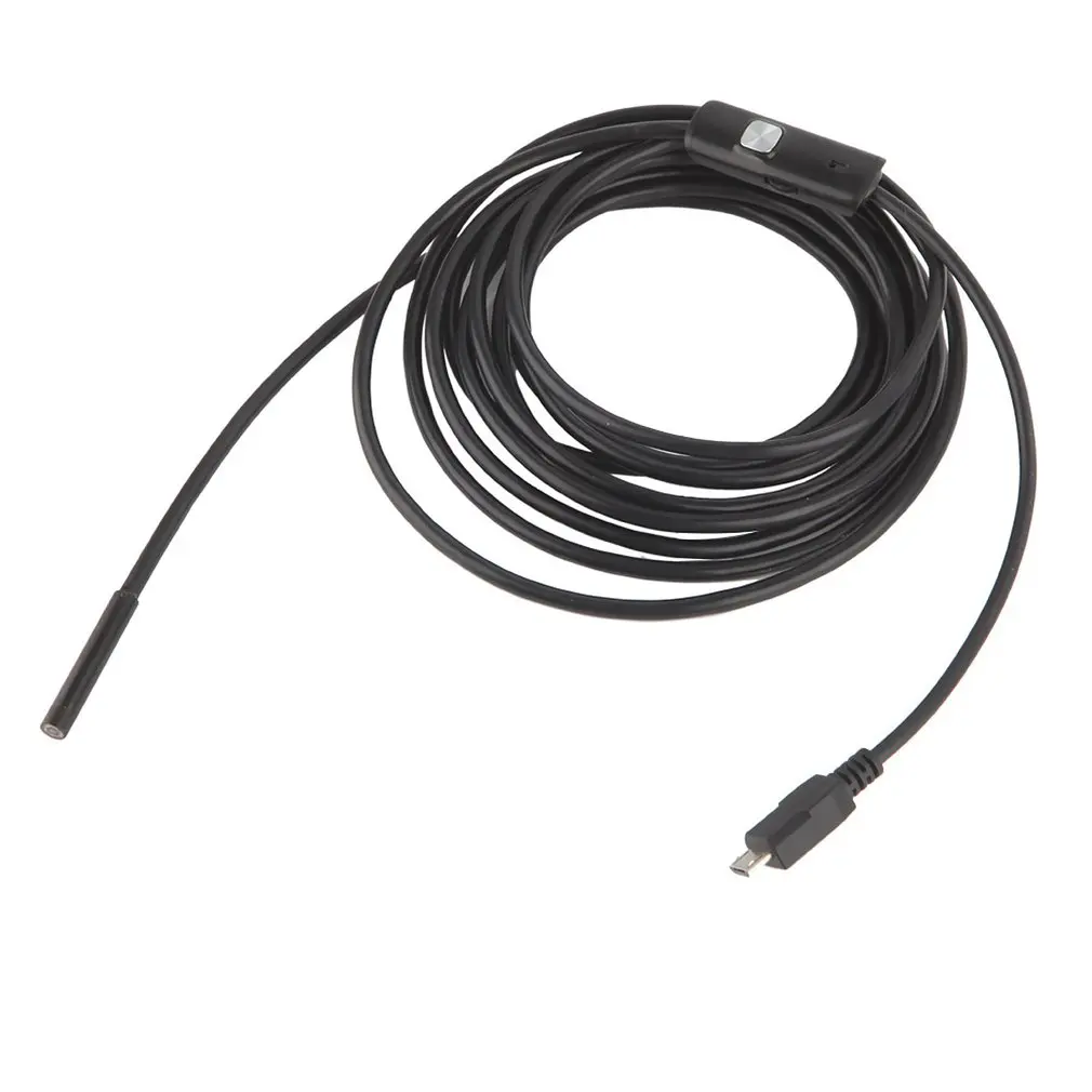 5,5 мм объектив 1 M/1,5 M/2 M/3,5/5 M/10 MCable USB эндоскоп 6LED Водонепроницаемый мини USB автомобильный эндоскоп для осмотра Android телефонов ПК