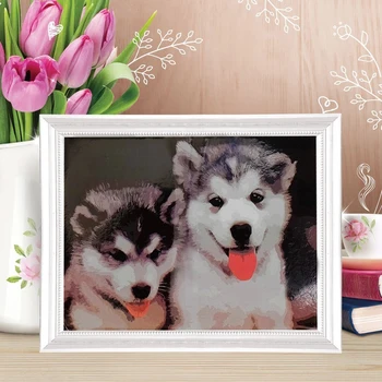 

Painting by numbers without stretcher "Husky", 30 x 40 cm