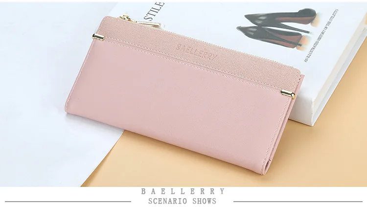 Designer Women Wallet Long Clutch Coin Purse Pu Leather Wallets For Women Purses Card Holder cartera mujer WWS308