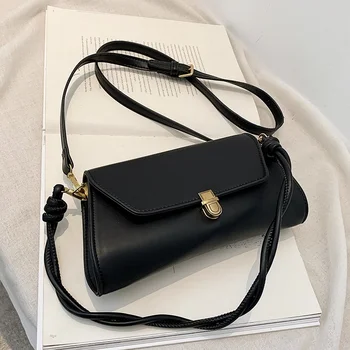 

A New Simple Autumn/winter Small Bags 2020 New Trend Line All-matching Textured One-shoulder Bag Package Shoulder Bags Women PU