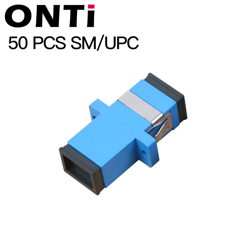 50pcs SM-UPC ONTi 50 шт. металлический симплекс одномодовый SM SC APC многомодовый мм волоконный соединитель SC UPC металлический SC волоконно-оптический адаптер - Цвет: 50pcs SM-UPC