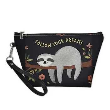 

Thikin Sloth Make up Bags for Women Painting Design Cosmetic Bag Women Handbag Makeup Case Girls Pouch