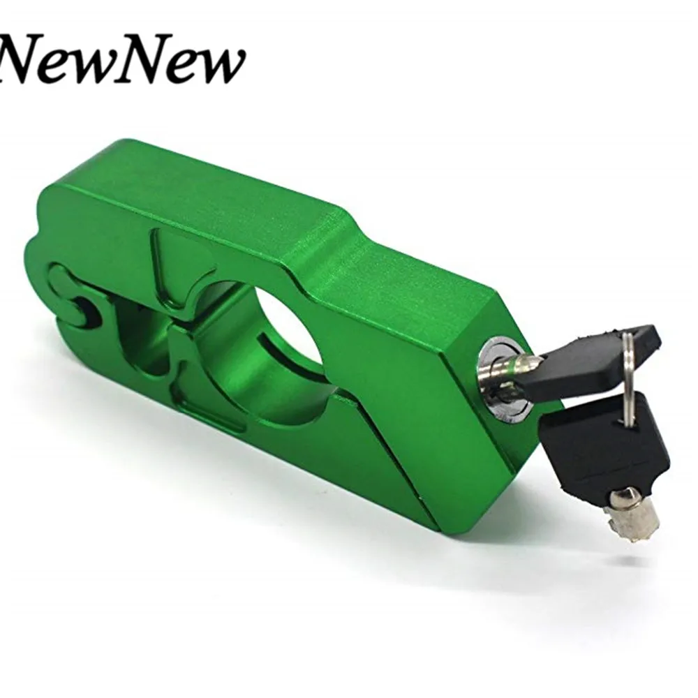 Зеленый Для скутеров ATV Dirt Street Bikes авто мотоцикл CNC Grip Lock безопасность замок руль трубка тормозной рычаг для дискового тормоза Блокировка - Цвет: Зеленый