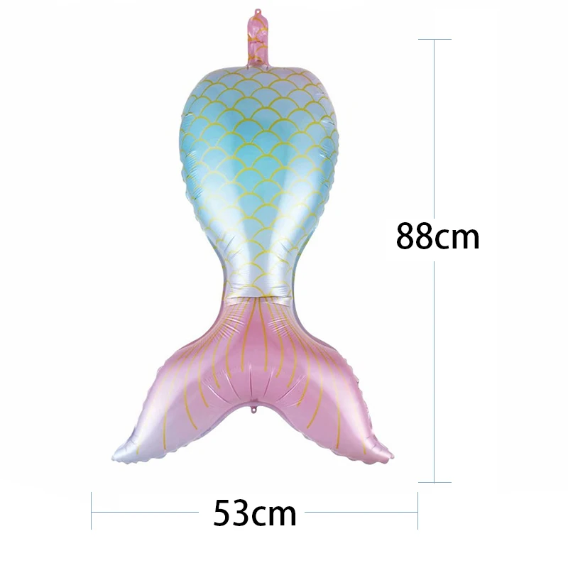 88 см, гелиевый воздух, надувные фольга, хвост русалки, воздушные шары, украшения для дня рождения, вечерние Детские Русалочки Ариэль