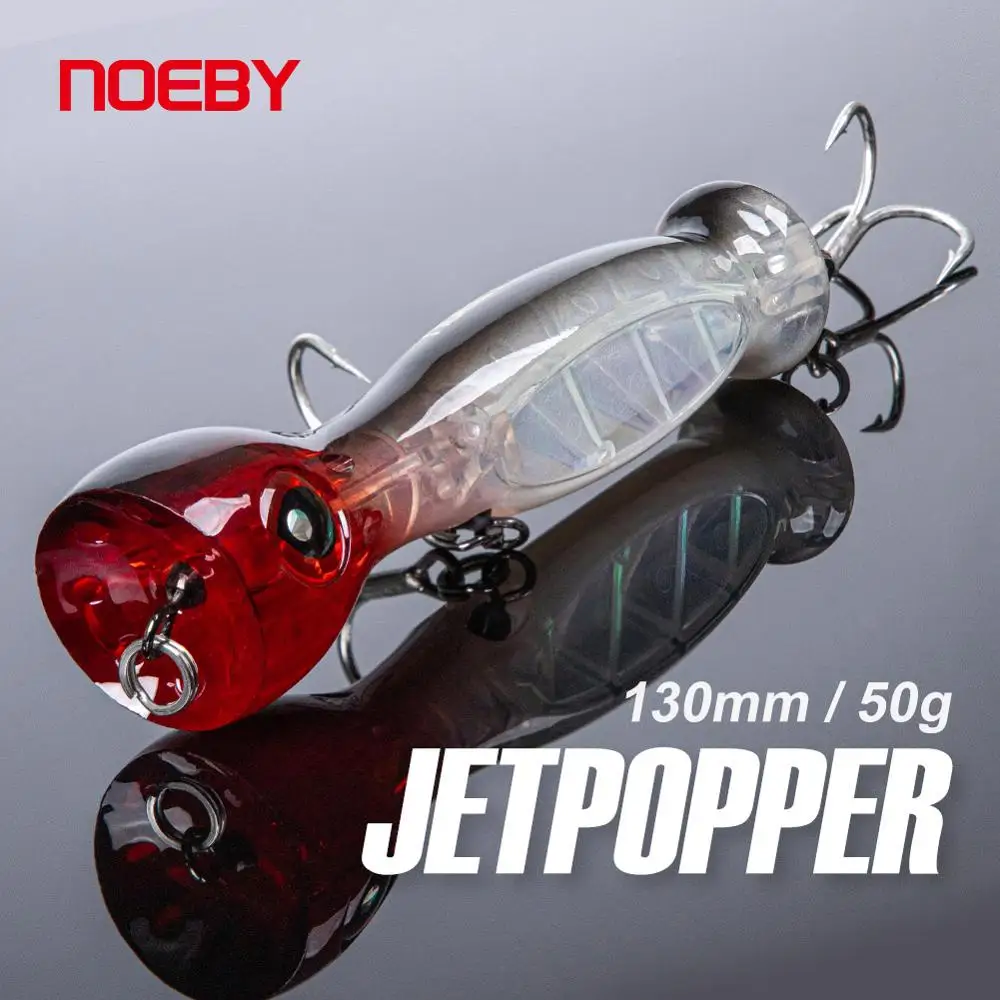 Рыболовная приманка Noeby Jet Popper, 130 мм, 50 г, длинный заброс, искусственная жесткая приманка для морской рыбалки noeby металлическая искусственная жесткая приманка 21 г 28 г 40 г