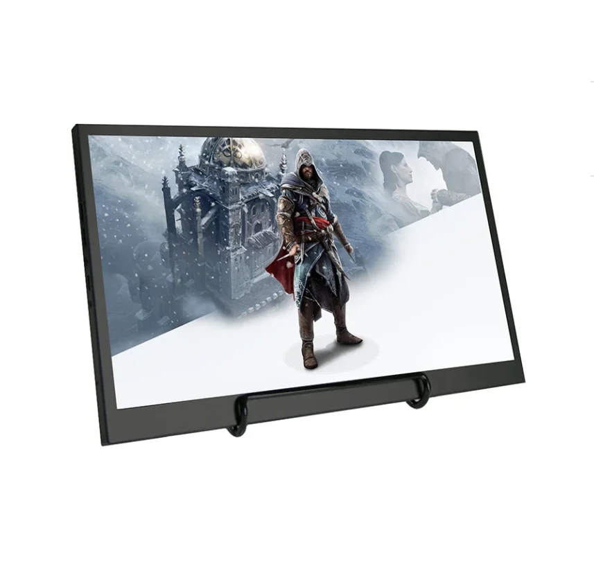 Портативный игровой монитор Eyoyo 15 6 дюйма IPS двойной HD дисплей совместимый с