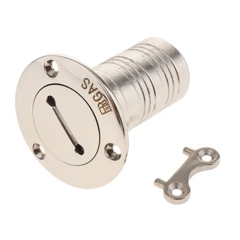 

Stainless Boat Water Tank Deck Fill Port W/key Marine Hardware 1.5inch(38mm)