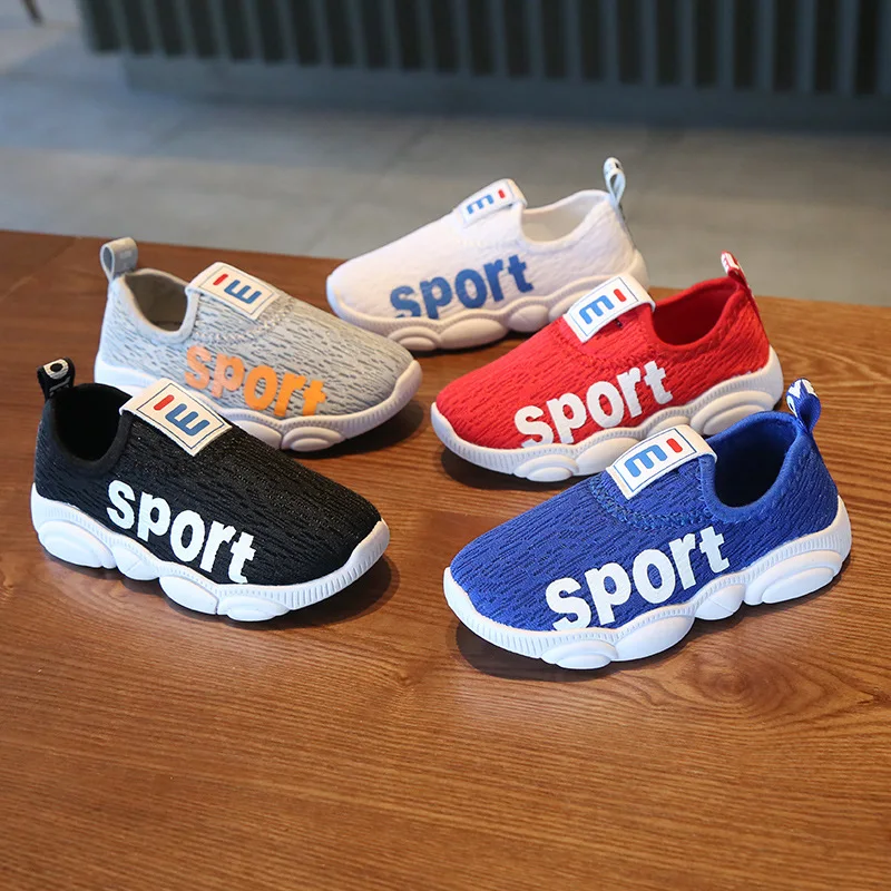 autumn new soft bottom children's sports shoes boys mesh breathable children small white shoes female baby shoes