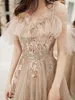 Spaghetti Exquisite Appliques Evening Party Gown Cheongsam Elegant Dress Qipao Bridal Wedding Dress Maxi Dress Robe De Soiree ► Photo 3/5