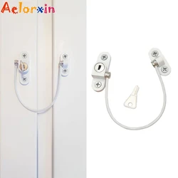 Limiteur de fenêtre de sécurité pour enfants, en acier inoxydable, verrou de Protection pour fenêtre, 4 pièces/lot 
