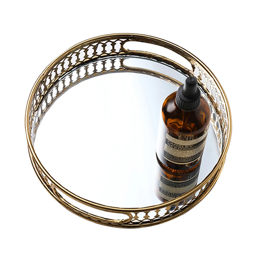 Wrought Iron Golden Plated Tray Pallet Holder Boxes f/ Holding Beads Snacks