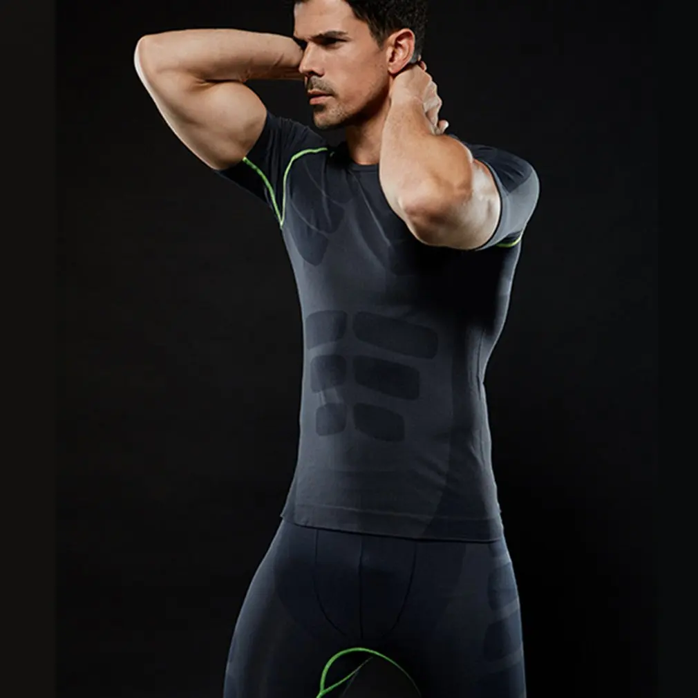 MA11 Мужская Стройная супер эластичная длинная потливая Неопреновая фитнес-одежда для похудения Сжигание жира Спортивная одежда для скульптуры тела