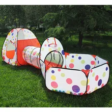 Игровой тент домик Океанский шар 3 шт ползающий туннель набор Океанский шар бассейн типи палатка игровой тент мяч для детских игрушек игрушки для игры домик для бассейна