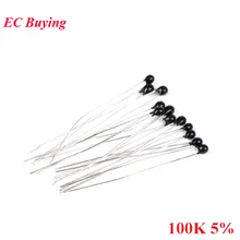 20 штук NTC термистор терморезистор MF52 NTC-MF52AT 100K ohm R 104 3950 B значение 3950k 5% терморезистор Температура Сенсор