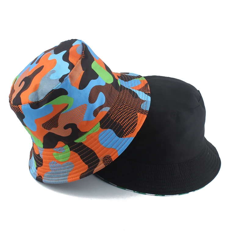 Camouflage Bucket Hat Unisex Bob Cap 