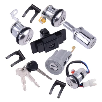 

MR259111 Ignition Glove Box Spare Tire Lock Cylinder Key Set Fit for Mitsubishi Pajero Montero MK2 V32 4G54 1990-2002 2003 2004