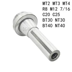 Morse haste de perfuração afilada, para cabeça de perfuração f1, adaptador mt2 mt3 mt4 r8 m12 7/16 c20 c25 bt30 nt30 bt40 nt40 cnc torno