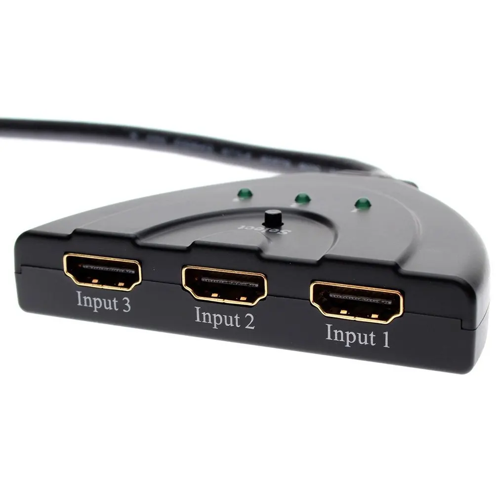 3 порта кабель-разветвитель HDMI 1080P мультипереключатель коммутатор коробка ЖК-дисплей HDTV для PS3 для xbox
