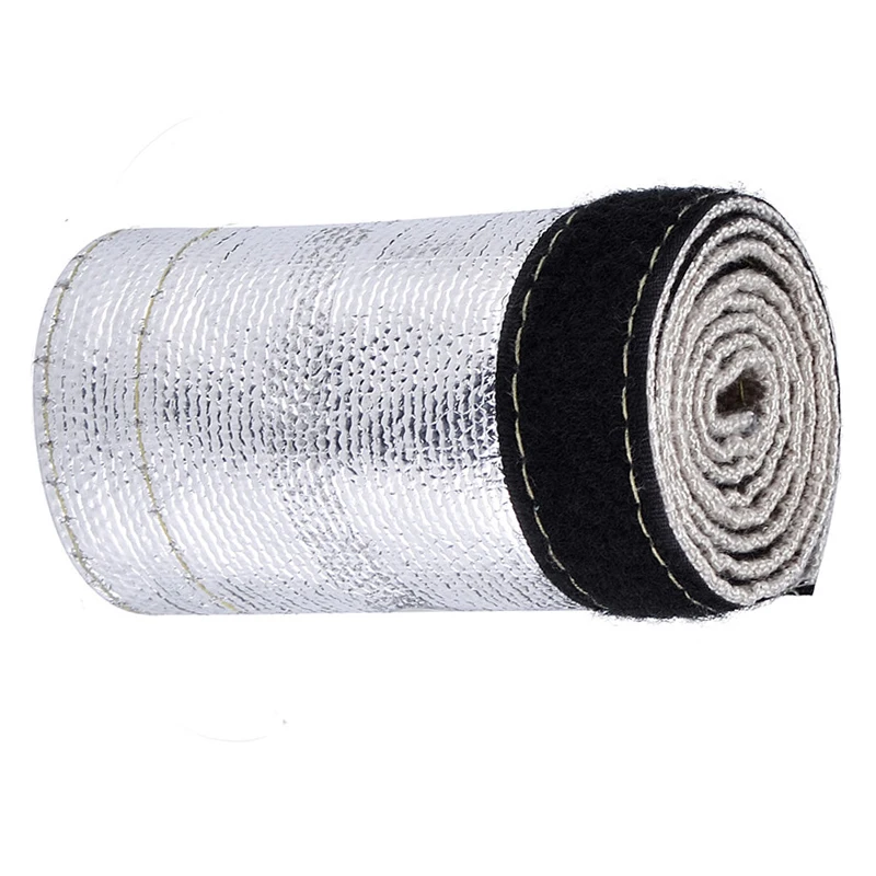 

Hose Wrap Heat Shield Sleeve Metallic Thermal Insulated Wire Loom Tube Protect Aluminized Car Automotive