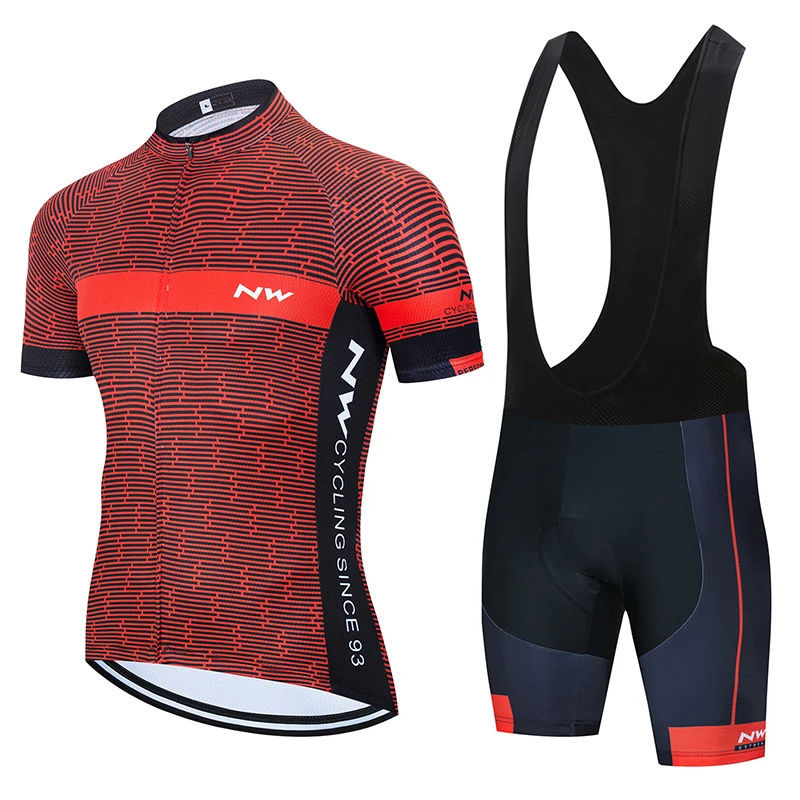 

Northwave Warm 2019 Winter Thermal Fleece Cycling Clothes NW Men's Jersey Suit Outdoor Riding Bike MTB Clothing Bib Pants Set
