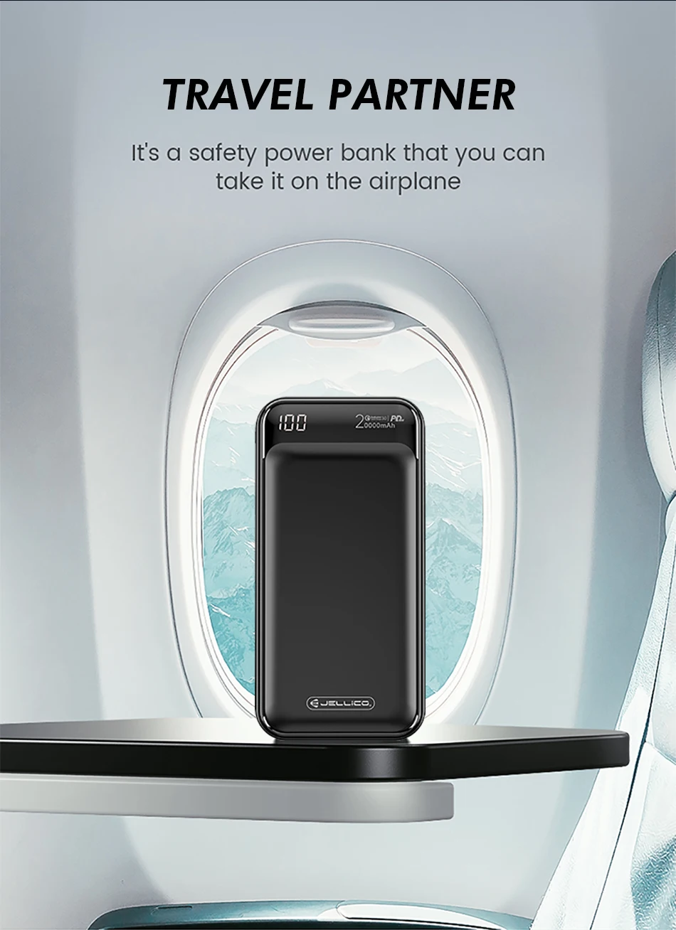 Jellico power Bank 20000 мАч usb type C PD быстрое зарядное устройство Быстрая зарядка QC3.0 power Bank портативный внешний аккумулятор для Xiaomi