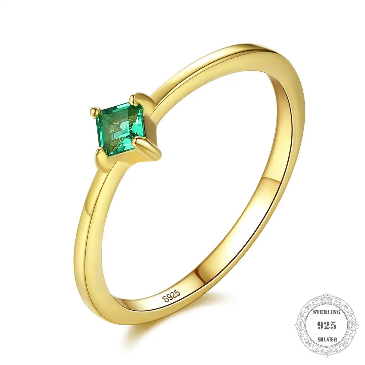 Группа зеленый драгоценный камень кольцо 18K-Brand новый Томас и его Стиль Glam Модные