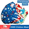 Multicolor Christmas Face Mask Kid KN95 Mask Children's Masks FFP2 Mouth Caps KN95 Mascarillas Christmas Child Masks Protective 1