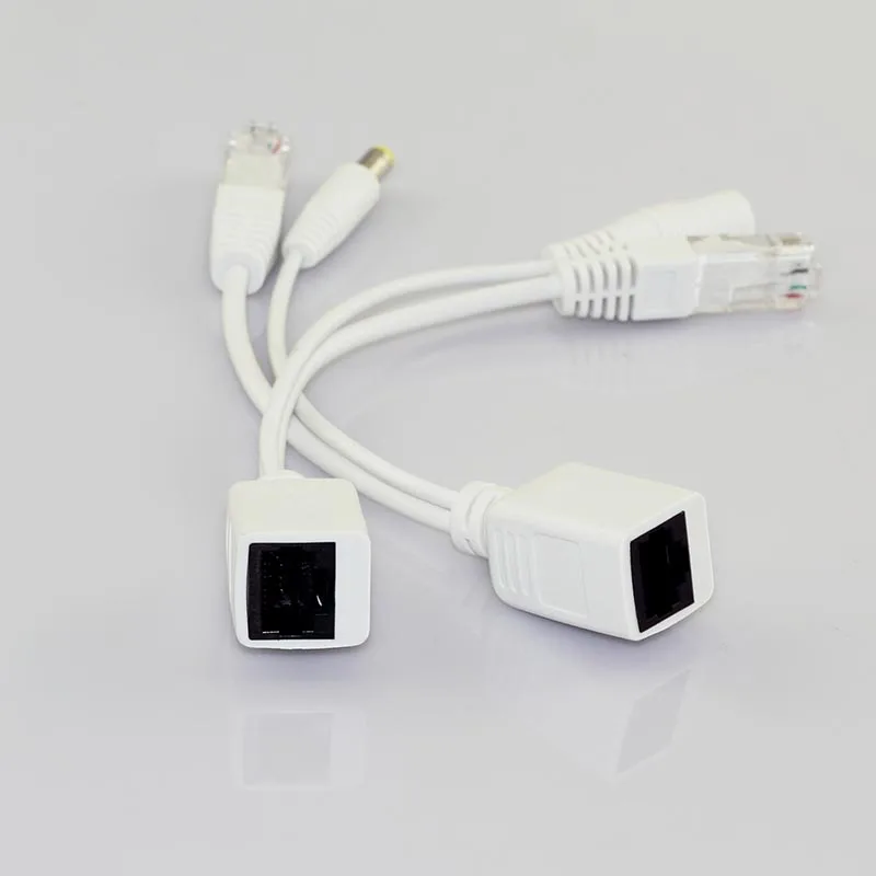 5 пар 12 В CCTV источник питания Rj45 Сплиттер камеры безопасности Poe адаптер Аксессуары коннектор Poe кабель O21