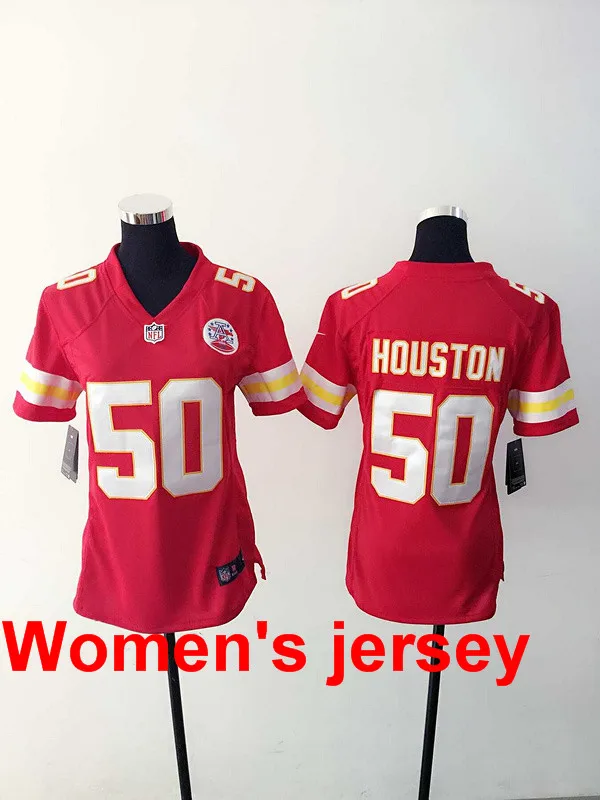 5 A+++ женские сшитые Канзас-Сити 11 Alex Smith 25 Jamaal Charles 29 Eric Berry Вышивка Логотипы Джерси - Цвет: 5