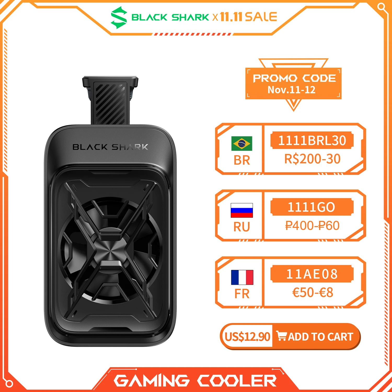 Игровой кулер Black Shark для iPhone /Black 4/Rog/Xiaomi/Poco F3 | Мобильные телефоны и аксессуары