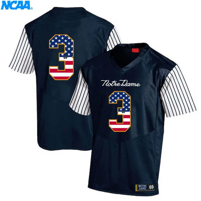 New Arrival High Quality Jerseys Joe Montana#3 College Limited T-shirt Jerseys S-XXXL - Цвет: 8